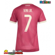 Camisa de Futebol Real Madrid Vinicius Junior #7 Equipamento Alternativo Mulheres 2026-27 Manga Curta
